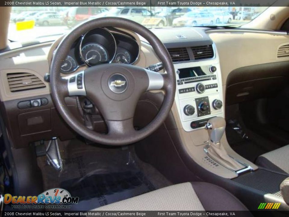 2008 Chevrolet Malibu LS Sedan Imperial Blue Metallic / Cocoa/Cashmere Beige Photo #11