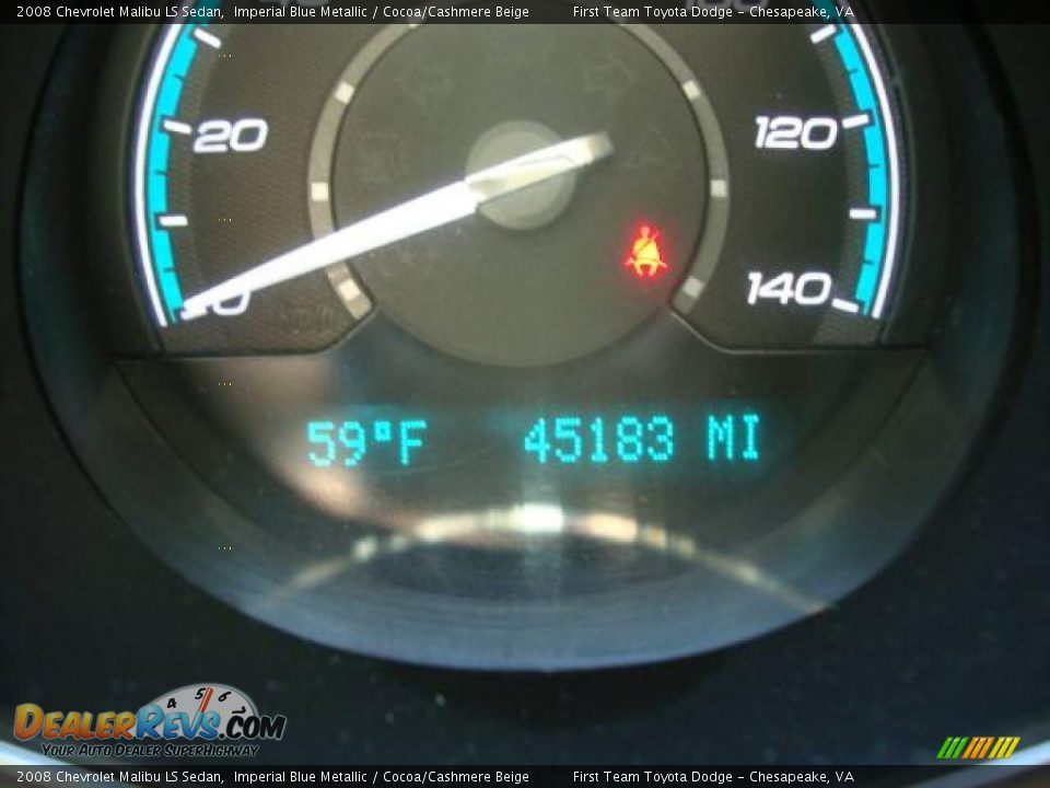 2008 Chevrolet Malibu LS Sedan Imperial Blue Metallic / Cocoa/Cashmere Beige Photo #15