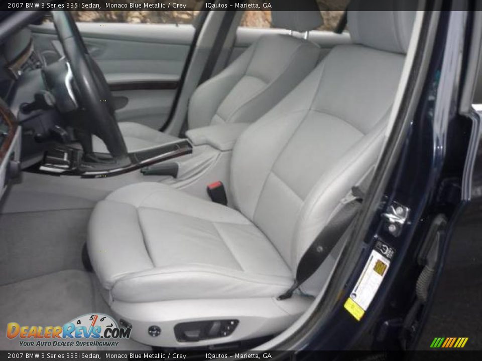 2007 BMW 3 Series 335i Sedan Monaco Blue Metallic / Grey Photo #3