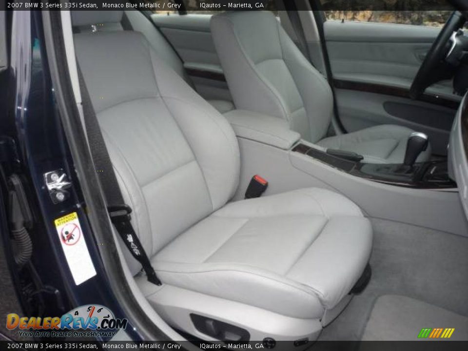 2007 BMW 3 Series 335i Sedan Monaco Blue Metallic / Grey Photo #4