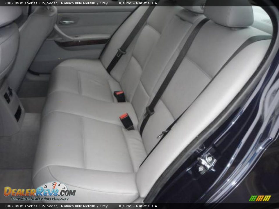 2007 BMW 3 Series 335i Sedan Monaco Blue Metallic / Grey Photo #9