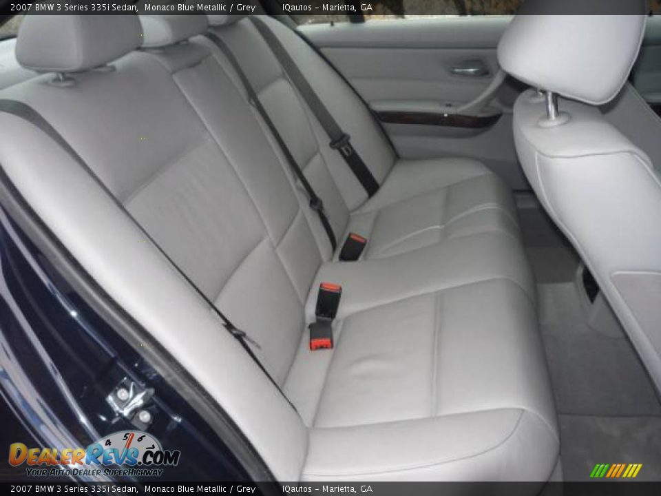 2007 BMW 3 Series 335i Sedan Monaco Blue Metallic / Grey Photo #10