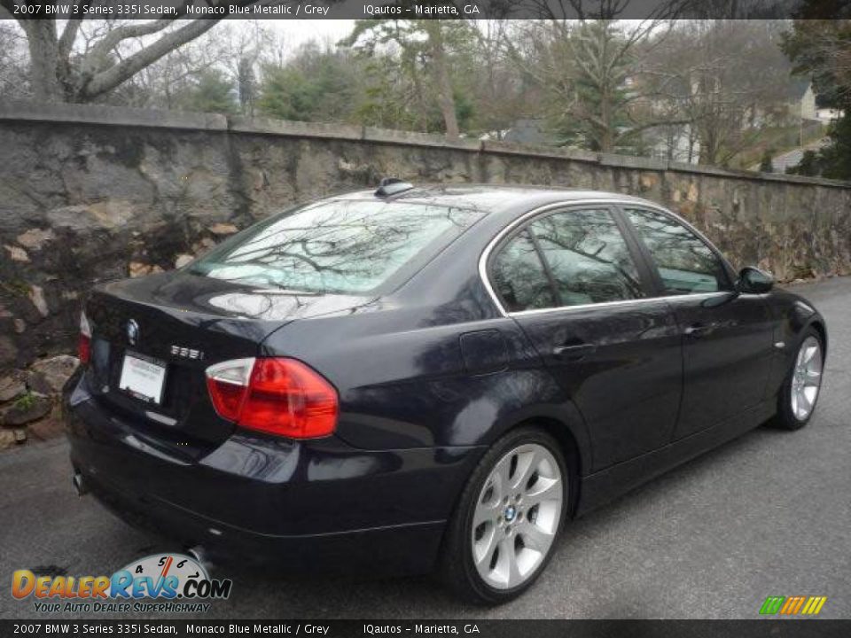 2007 BMW 3 Series 335i Sedan Monaco Blue Metallic / Grey Photo #15