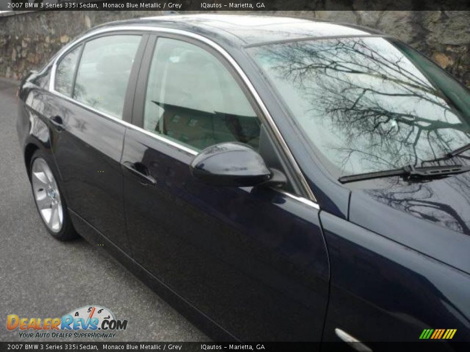 2007 BMW 3 Series 335i Sedan Monaco Blue Metallic / Grey Photo #17