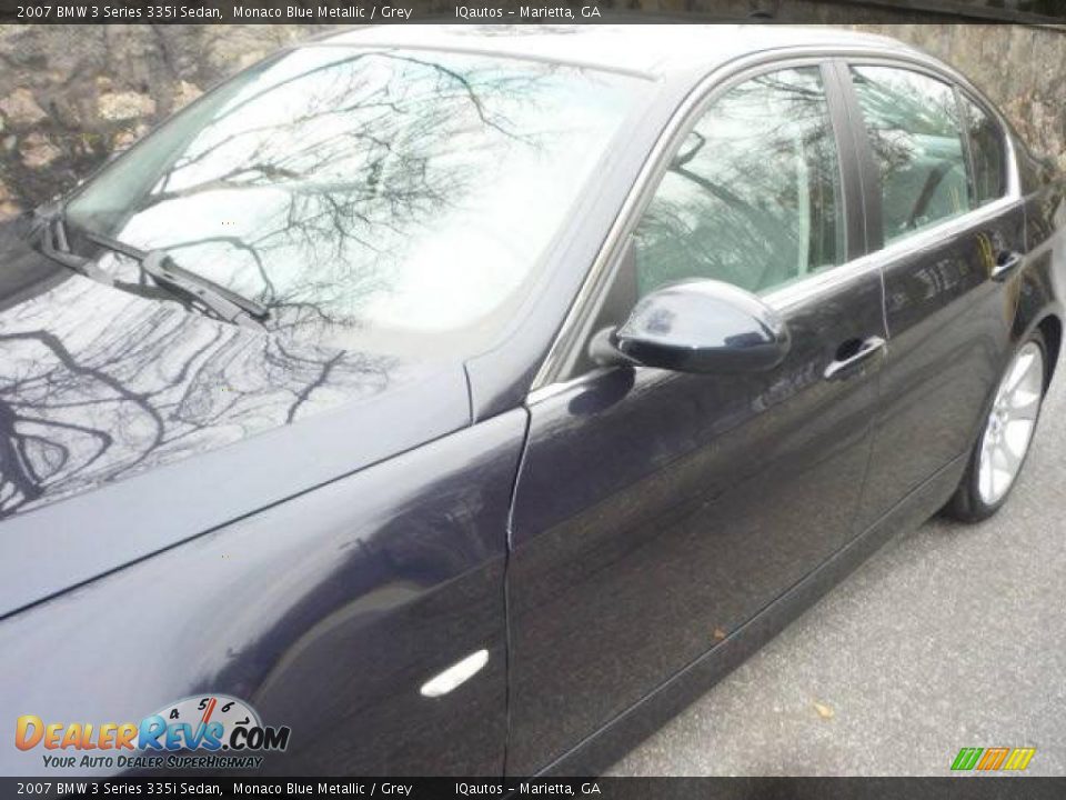 2007 BMW 3 Series 335i Sedan Monaco Blue Metallic / Grey Photo #18