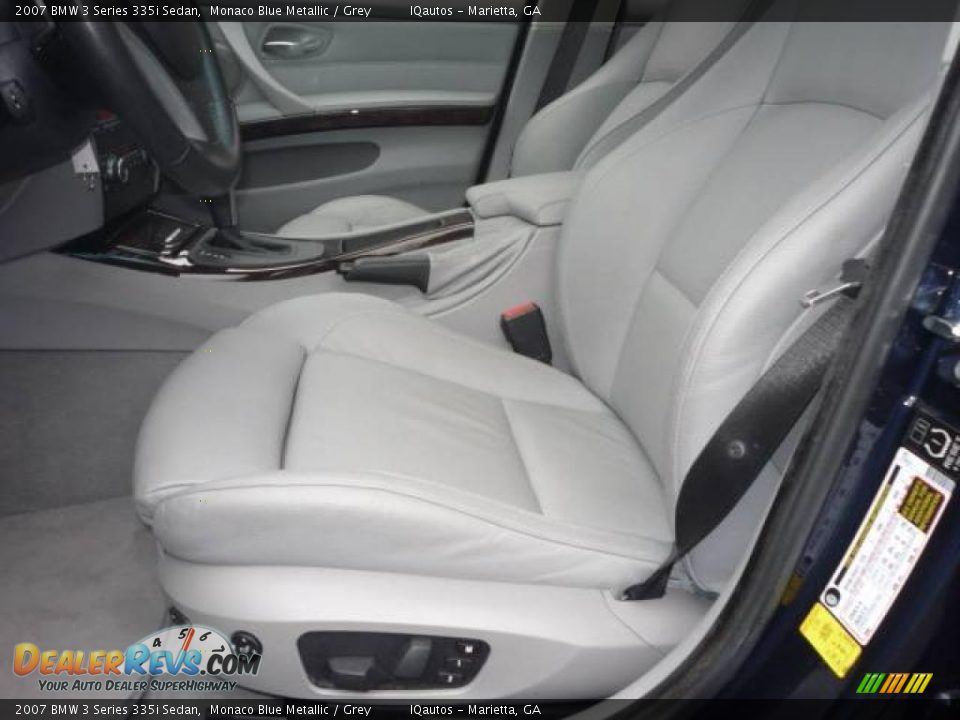 2007 BMW 3 Series 335i Sedan Monaco Blue Metallic / Grey Photo #19