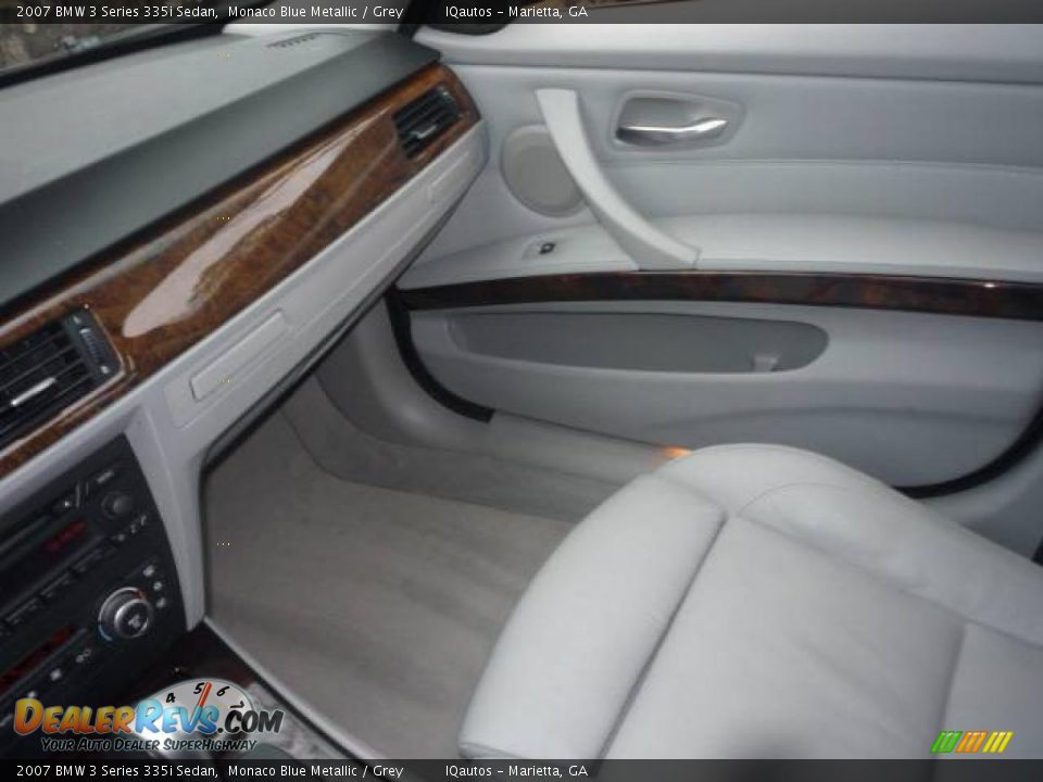 2007 BMW 3 Series 335i Sedan Monaco Blue Metallic / Grey Photo #20