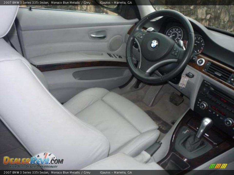 2007 BMW 3 Series 335i Sedan Monaco Blue Metallic / Grey Photo #21