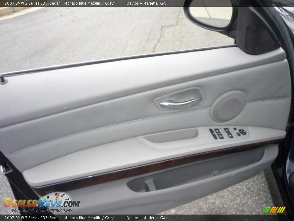 2007 BMW 3 Series 335i Sedan Monaco Blue Metallic / Grey Photo #22