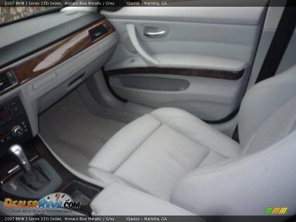 2007 BMW 3 Series 335i Sedan Monaco Blue Metallic / Grey Photo #23