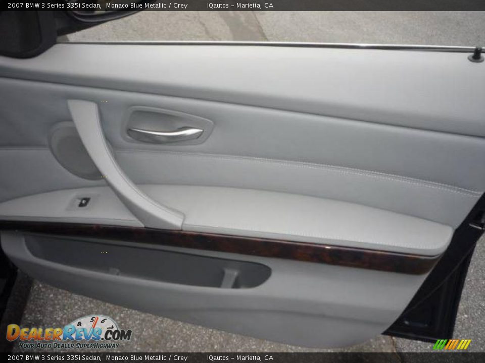 2007 BMW 3 Series 335i Sedan Monaco Blue Metallic / Grey Photo #24