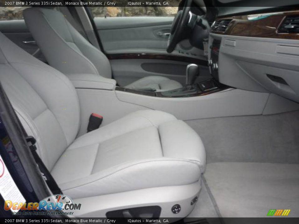 2007 BMW 3 Series 335i Sedan Monaco Blue Metallic / Grey Photo #25