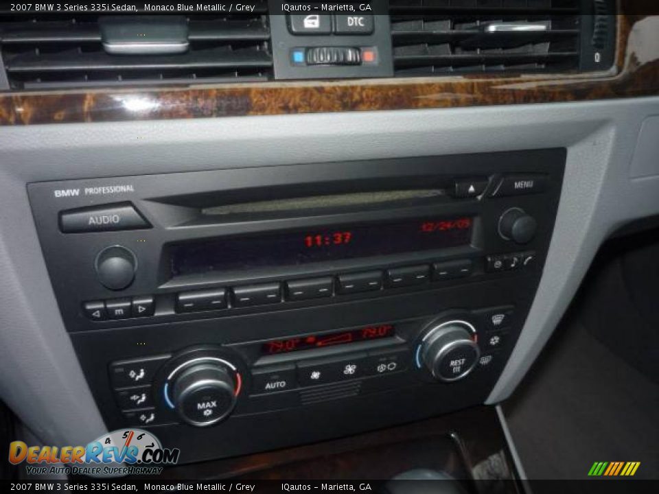 2007 BMW 3 Series 335i Sedan Monaco Blue Metallic / Grey Photo #27