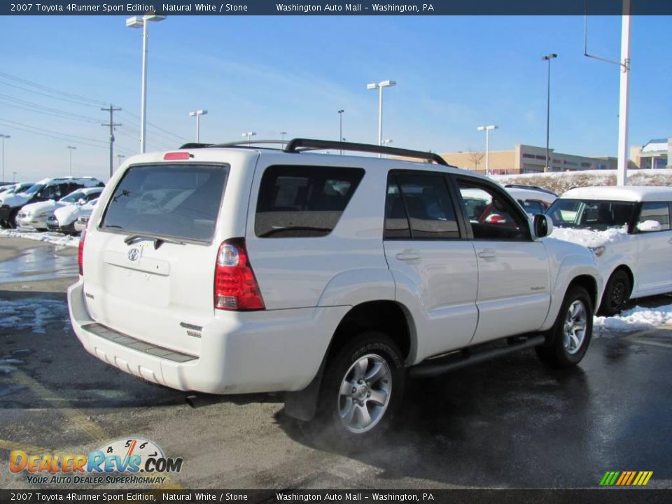 2007 Toyota 4Runner Sport Edition Natural White / Stone Photo #5