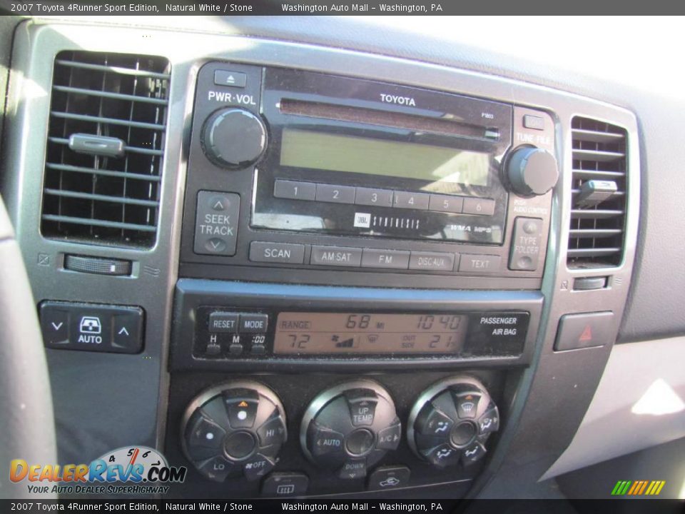 2007 Toyota 4Runner Sport Edition Natural White / Stone Photo #14