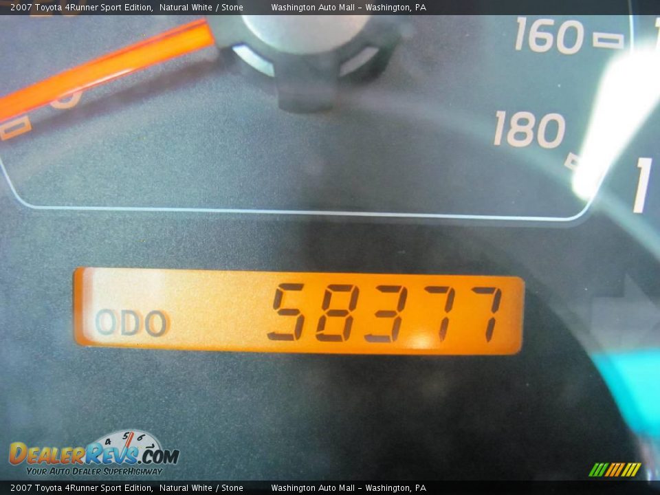 2007 Toyota 4Runner Sport Edition Natural White / Stone Photo #20
