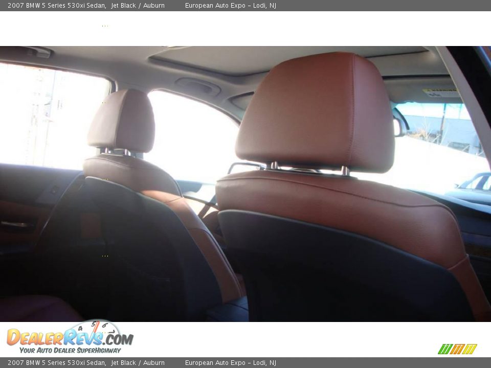 2007 BMW 5 Series 530xi Sedan Jet Black / Auburn Photo #10