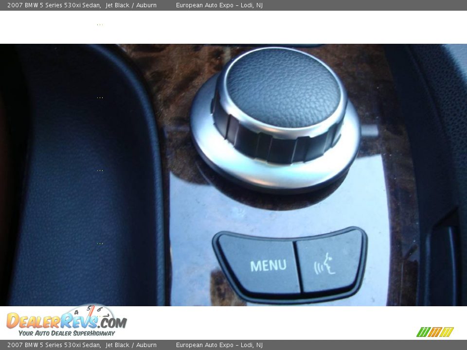 2007 BMW 5 Series 530xi Sedan Jet Black / Auburn Photo #15