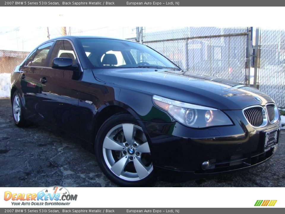 2007 BMW 5 Series 530i Sedan Black Sapphire Metallic / Black Photo #2