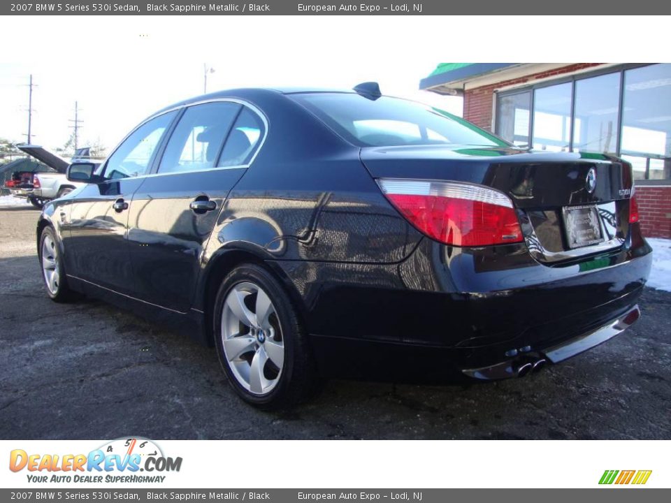 2007 BMW 5 Series 530i Sedan Black Sapphire Metallic / Black Photo #3