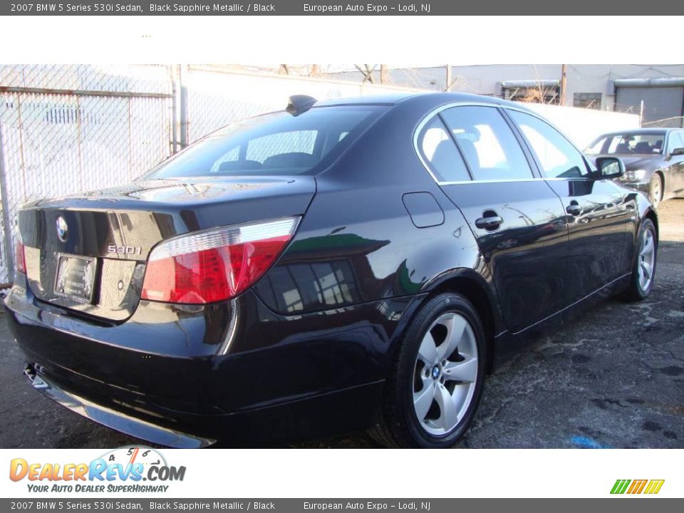 2007 BMW 5 Series 530i Sedan Black Sapphire Metallic / Black Photo #4