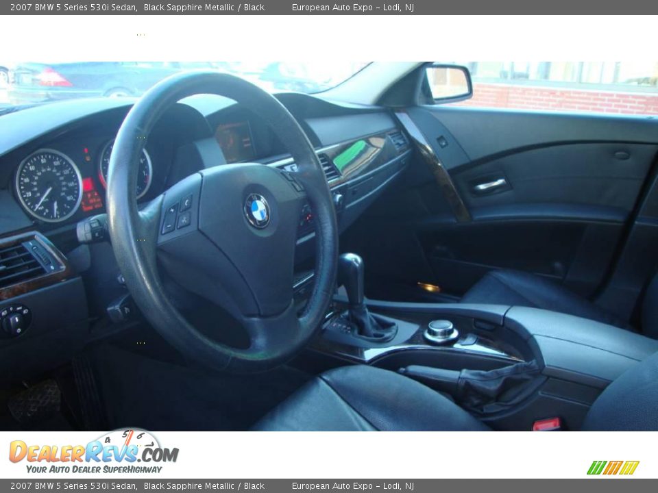 2007 BMW 5 Series 530i Sedan Black Sapphire Metallic / Black Photo #5