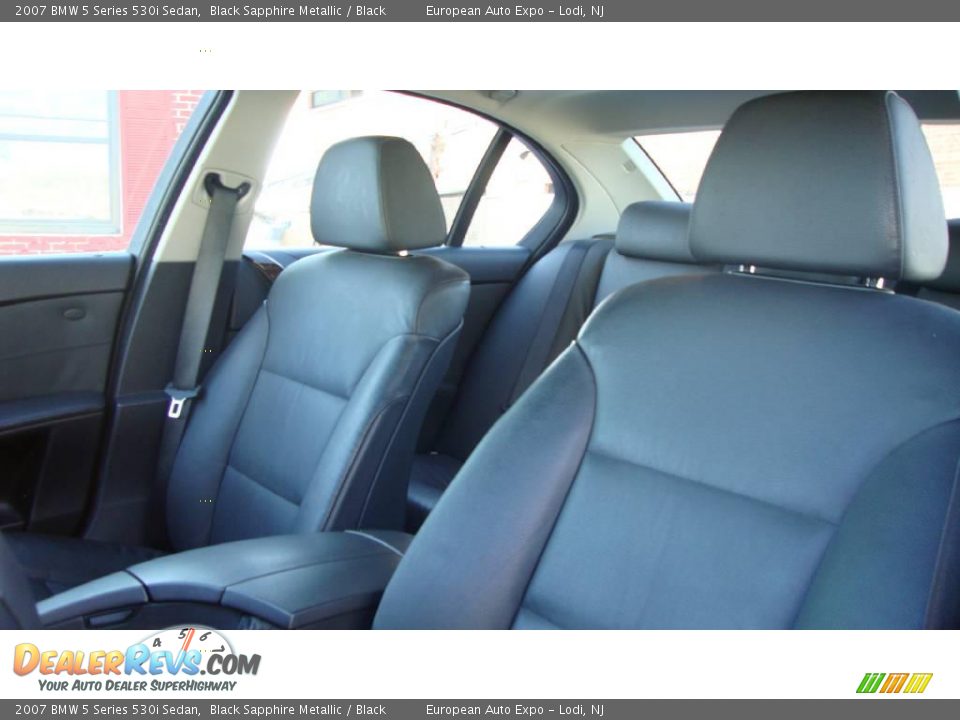 2007 BMW 5 Series 530i Sedan Black Sapphire Metallic / Black Photo #6