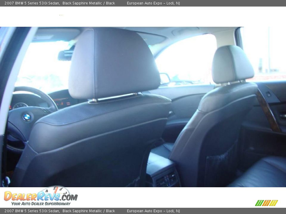 2007 BMW 5 Series 530i Sedan Black Sapphire Metallic / Black Photo #7