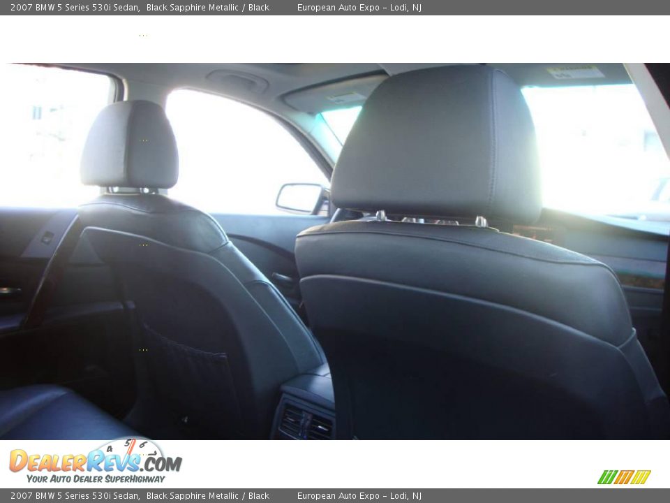 2007 BMW 5 Series 530i Sedan Black Sapphire Metallic / Black Photo #9