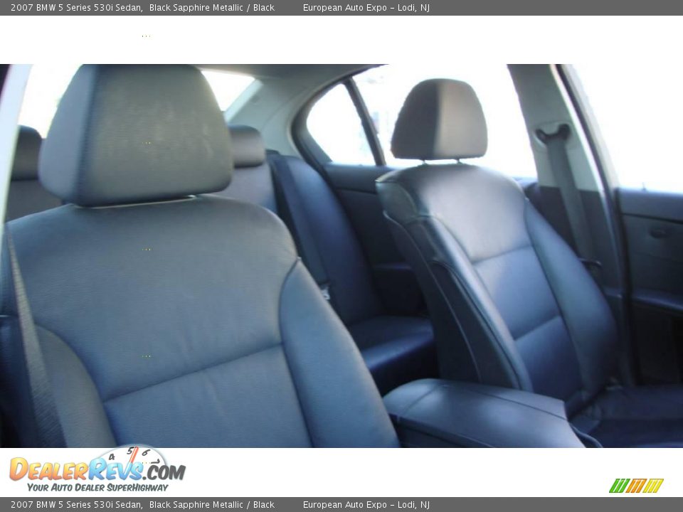 2007 BMW 5 Series 530i Sedan Black Sapphire Metallic / Black Photo #12