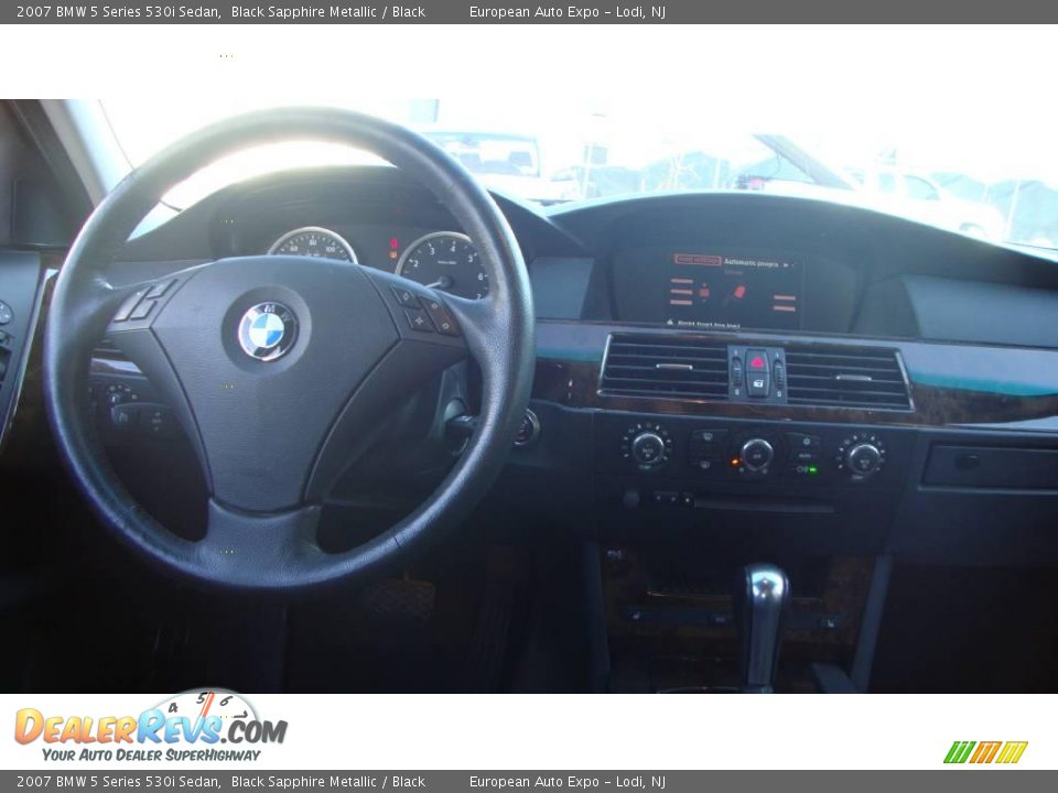 2007 BMW 5 Series 530i Sedan Black Sapphire Metallic / Black Photo #13