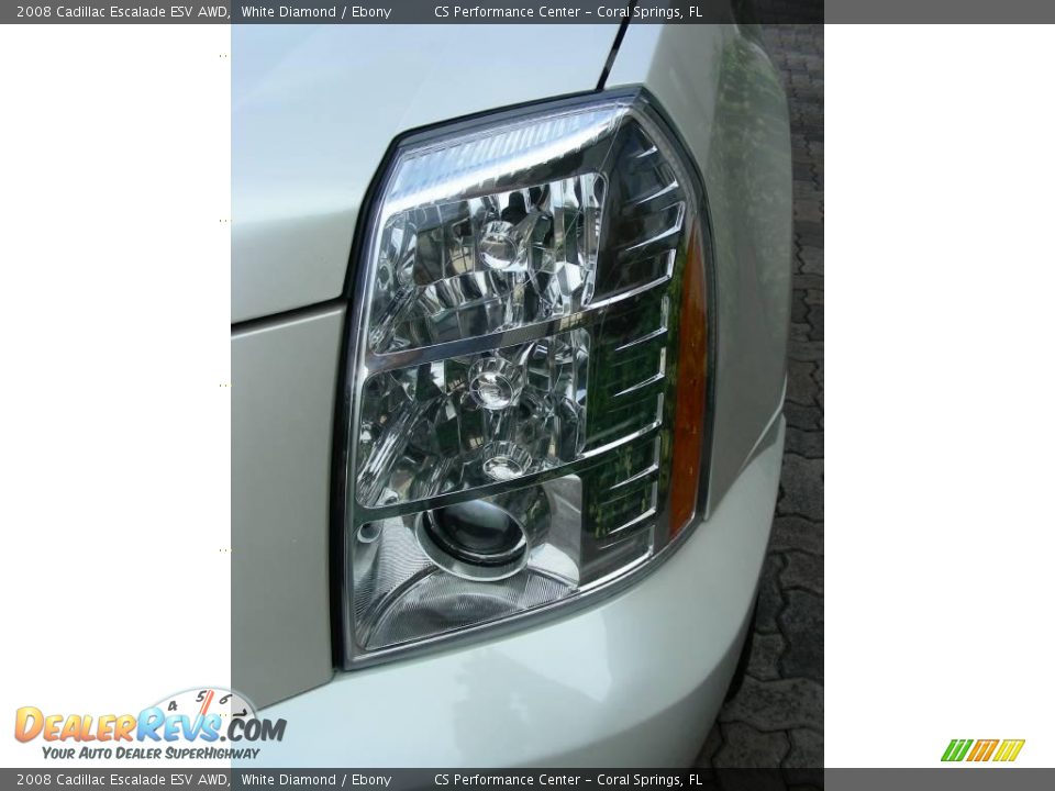 2008 Cadillac Escalade ESV AWD White Diamond / Ebony Photo #12