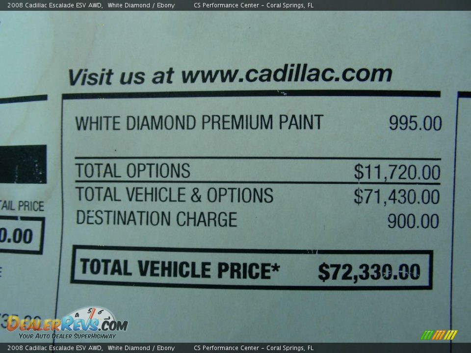 2008 Cadillac Escalade ESV AWD White Diamond / Ebony Photo #32