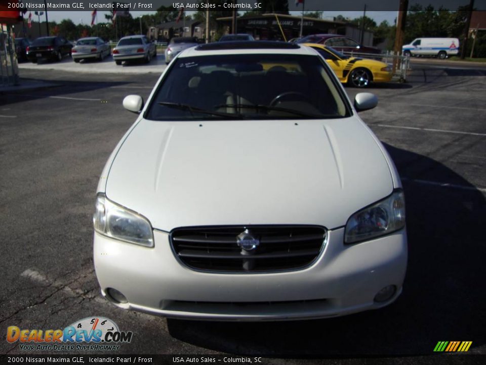 2000 Nissan Maxima GLE Icelandic Pearl / Frost Photo #6