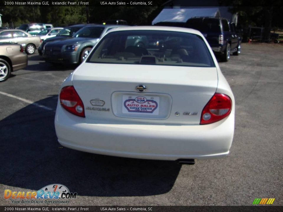 2000 Nissan Maxima GLE Icelandic Pearl / Frost Photo #7