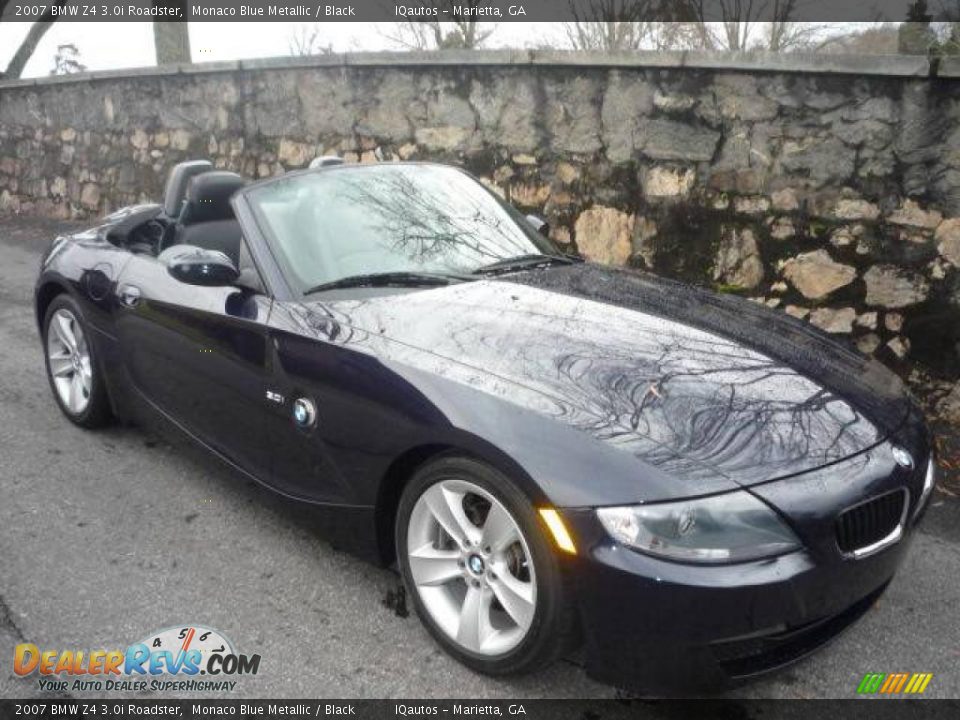2007 BMW Z4 3.0i Roadster Monaco Blue Metallic / Black Photo #1