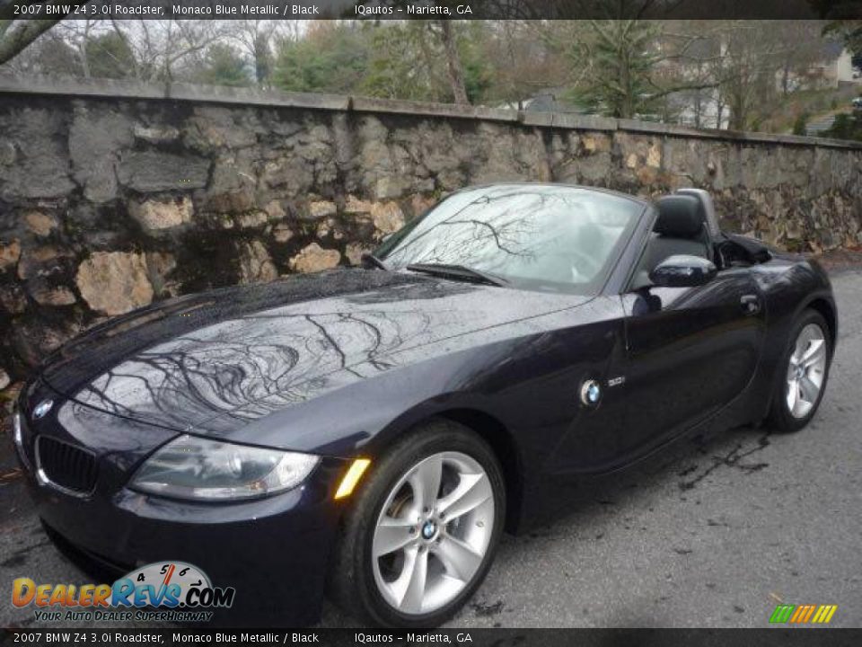 2007 BMW Z4 3.0i Roadster Monaco Blue Metallic / Black Photo #2