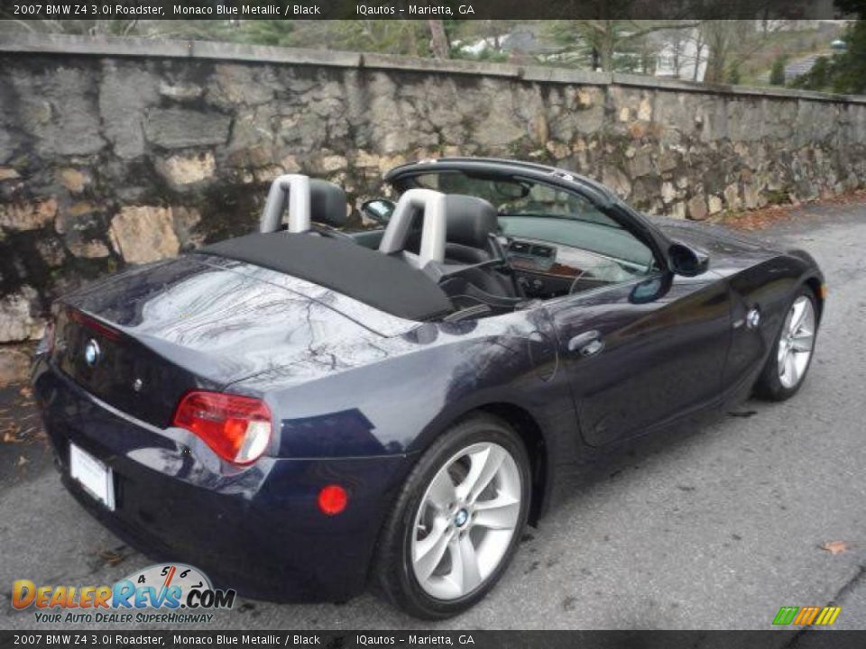 2007 BMW Z4 3.0i Roadster Monaco Blue Metallic / Black Photo #8