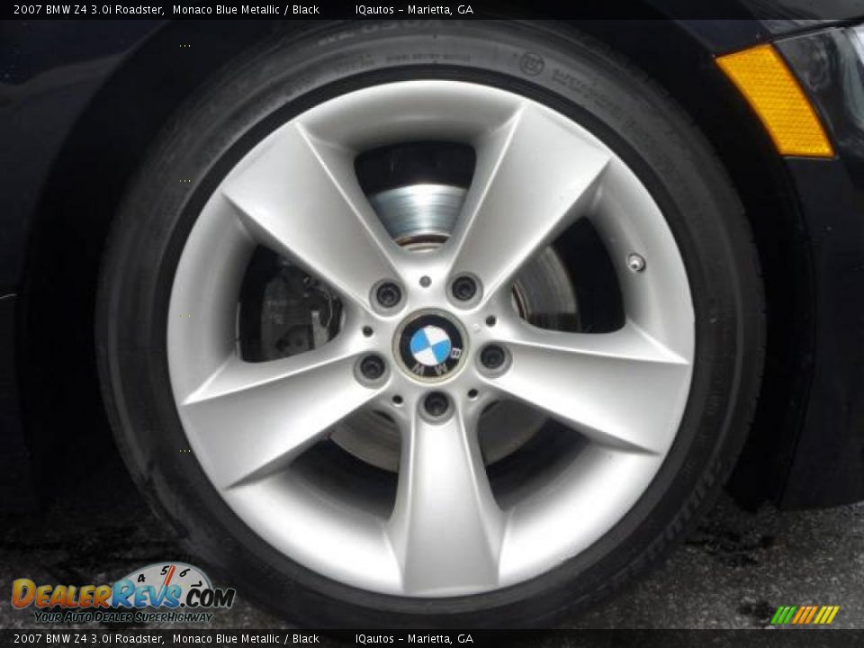 2007 BMW Z4 3.0i Roadster Monaco Blue Metallic / Black Photo #11