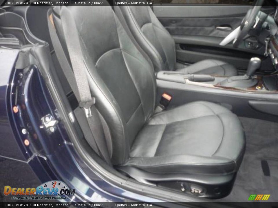 2007 BMW Z4 3.0i Roadster Monaco Blue Metallic / Black Photo #12