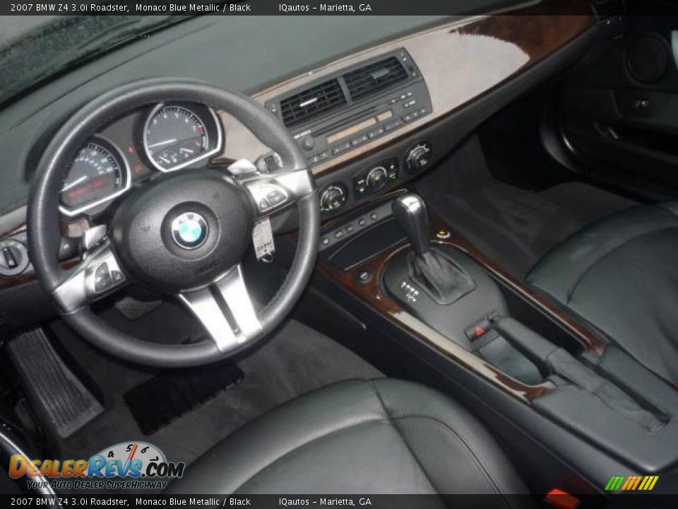 2007 BMW Z4 3.0i Roadster Monaco Blue Metallic / Black Photo #13
