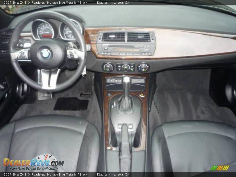2007 BMW Z4 3.0i Roadster Monaco Blue Metallic / Black Photo #14