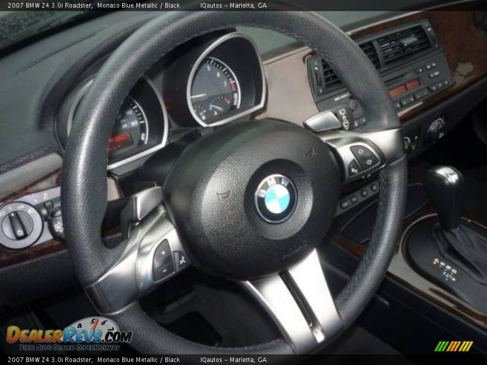 2007 BMW Z4 3.0i Roadster Monaco Blue Metallic / Black Photo #15