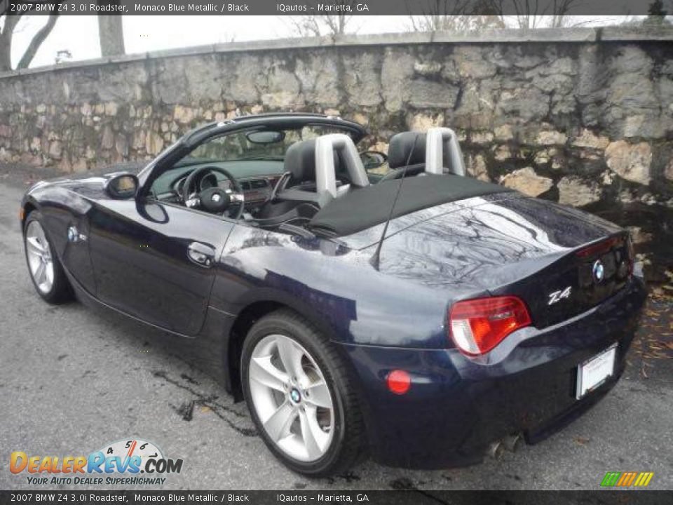 2007 BMW Z4 3.0i Roadster Monaco Blue Metallic / Black Photo #17