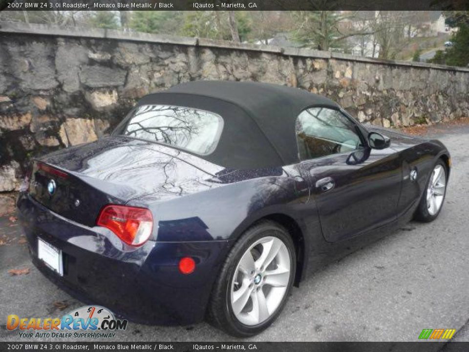 2007 BMW Z4 3.0i Roadster Monaco Blue Metallic / Black Photo #20