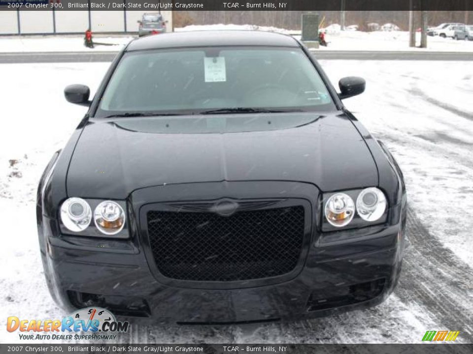 2007 Chrysler 300 Brilliant Black / Dark Slate Gray/Light Graystone Photo #3