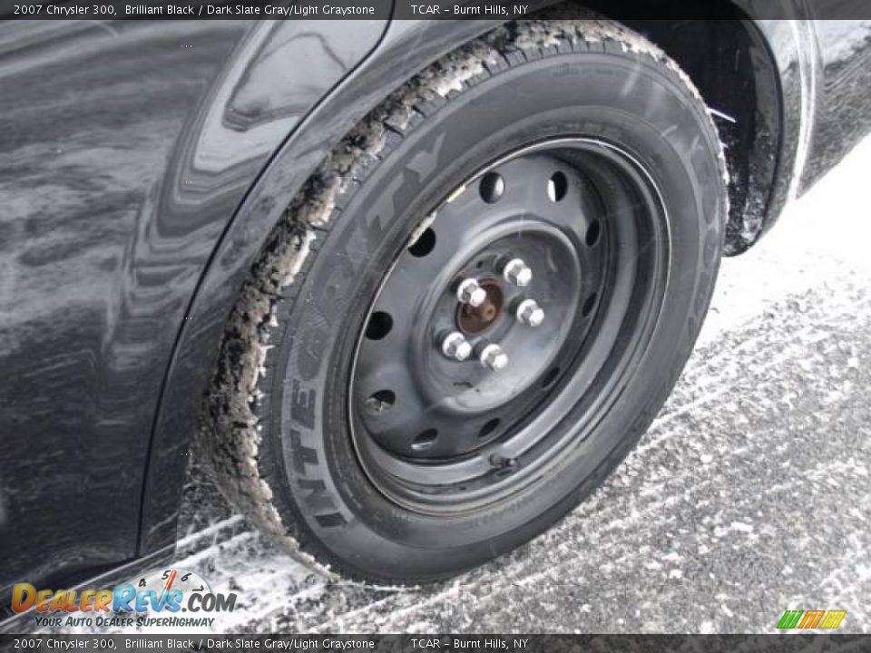 2007 Chrysler 300 Brilliant Black / Dark Slate Gray/Light Graystone Photo #7