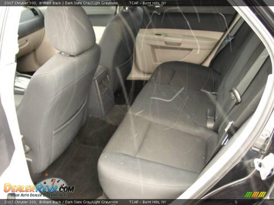 2007 Chrysler 300 Brilliant Black / Dark Slate Gray/Light Graystone Photo #10