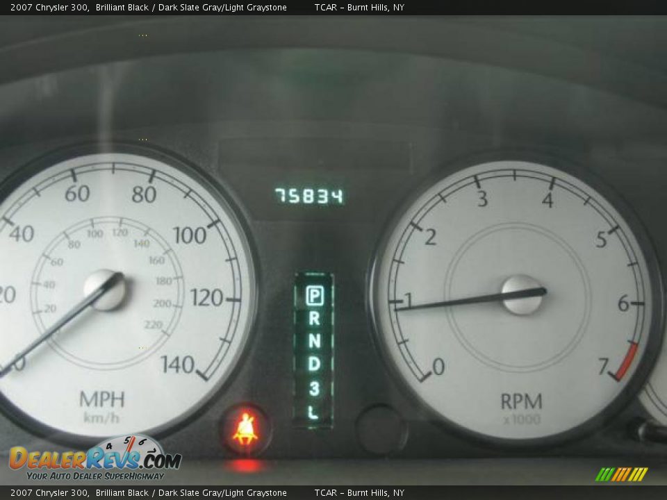 2007 Chrysler 300 Brilliant Black / Dark Slate Gray/Light Graystone Photo #13