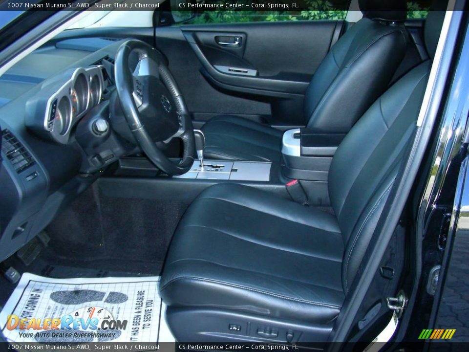 2007 Nissan Murano SL AWD Super Black / Charcoal Photo #9